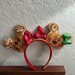 Mickey and Minnie headband Christmas Gingerbread cookies